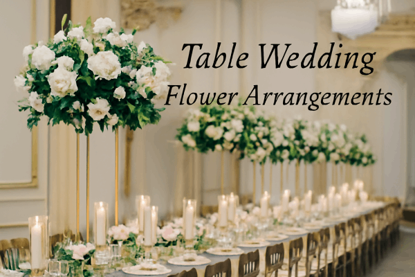 8 Stunning Table Wedding Flower Arrangements