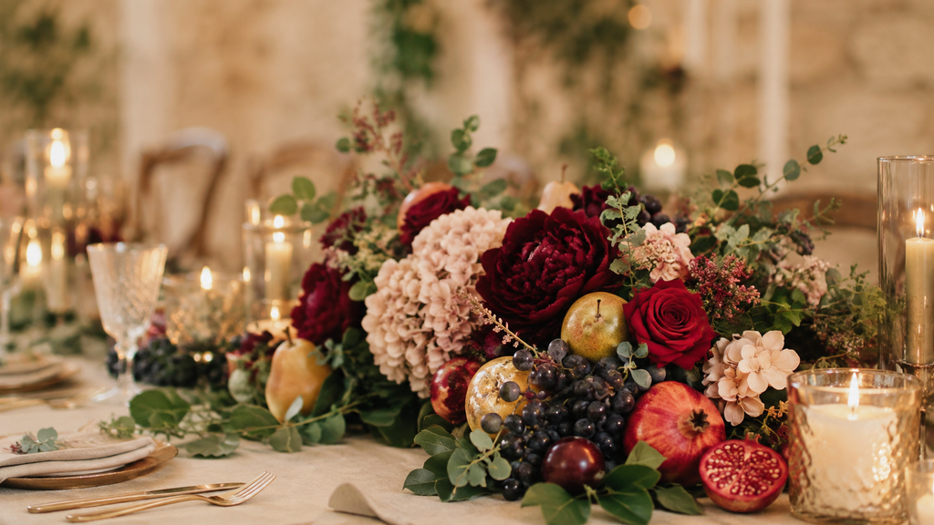 Fruit and Flower Centerpiece Ideas for Fall Weddings