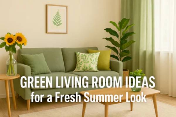 Green Living Room Ideas for a Fresh Summer Look