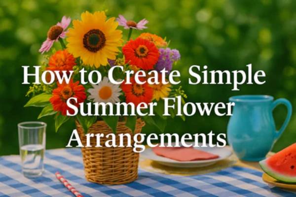 How to Create Simple Summer Flower Arrangements