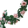 6FT Dusty Rose Chain Garland UV Protected Artificial Flower