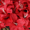 Eastern Lily Bush Artificial Silk Flowers - Red