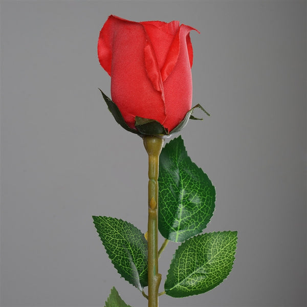 single red rose with stem