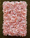 Hydrangea Artificial Flower Wall Mat Panel - Blush - 4 panels