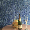 Hydrangea Artificial Flower Wall Mat Panel - Blue - 4 panels