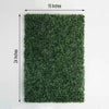 11 Sq ft. | 4 Panels Artificial Boxwood Hedge Small Leaves Faux Foliage Green Garden Wall Mat