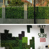 11 Sq ft. | 4 Panels | Artificial Boxwood Hedge Baby Green Leaves Foliage | Green Garden Wall Mat