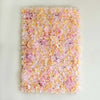 13 Sq ft. | 4 Panels UV Protected Lifelike Assorted Silk Flower Wall Mats - Pink | Champagne