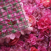 13 Sq ft. | 4 Panels UV Protected Lifelike Assorted Silk Flower Wall Mats - Violet | Purple