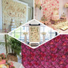 13 Sq ft. | SET of 4 |  UV Protected Assorted Silk Flower Wall Panels | Flower Wall Backdrop - Pink | Champagne