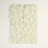 4 Pack 11 Sq ft. UV Protected 3D Cream Silk Rose & Hydrangea Flower Wall Mat Panel