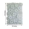 Pack of 4 - 11 Sq ft. UV Protected 3D White Silk Rose & Hydrangea Flower Wall Mat Panel
