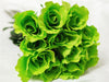 48 Artificial Rose Wedding Flower Bundles Vase Centerpiece Decor - Lime