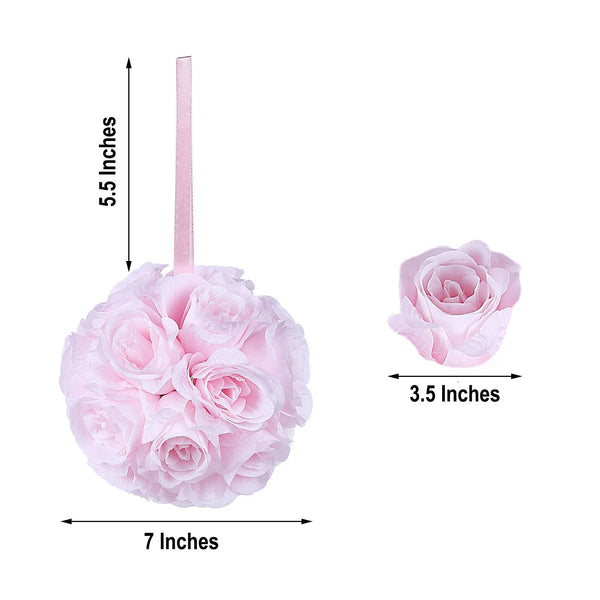 Flower Ball, Silk Rose Pomander Kissing Ball