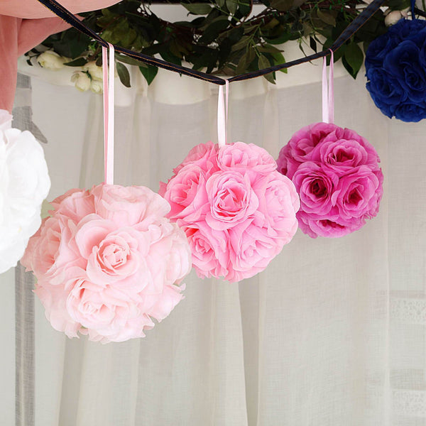 Flower Ball, Silk Rose Pomander Kissing Ball