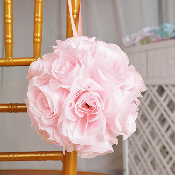 Flower Ball, Silk Rose Pomander Kissing Ball
