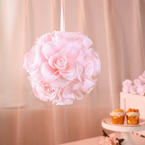 Flower Ball, Silk Rose Pomander Kissing Ball