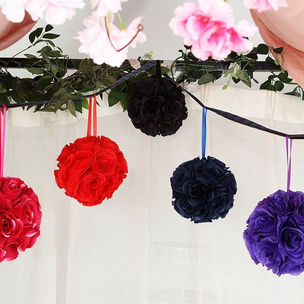 Flower Ball, Silk Rose Pomander Kissing Ball