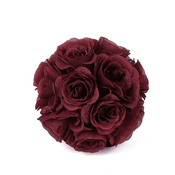 Flower Ball, Silk Rose Pomander Kissing Ball#whtbkgd