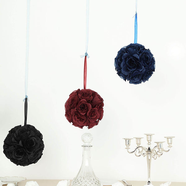 Flower Ball, Silk Rose Pomander Kissing Ball