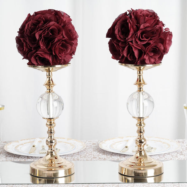 Flower Ball, Silk Rose Pomander Kissing Ball