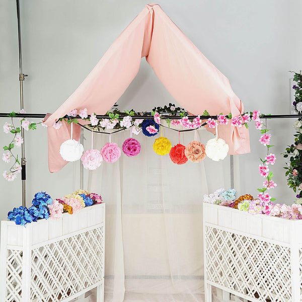 Flower Ball, Silk Rose Pomander Kissing Ball