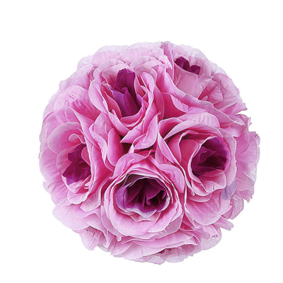Flower Ball, Silk Rose Pomander Kissing Ball#whtbkgd