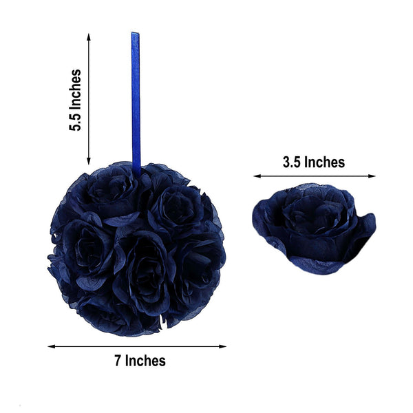 Flower Ball, Silk Rose Pomander Kissing Ball
