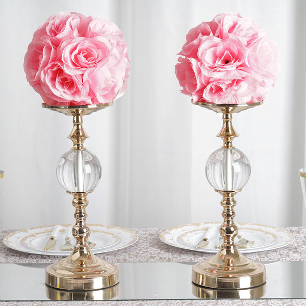Flower Ball, Silk Rose Pomander Kissing Ball