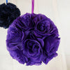 Flower Ball, Silk Rose Pomander Kissing Ball#whtbkgd