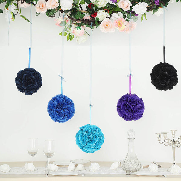 Flower Ball, Silk Rose Pomander Kissing Ball