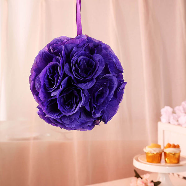Flower Ball, Silk Rose Pomander Kissing Ball