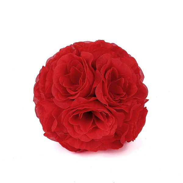 Flower Ball, Silk Rose Pomander Kissing Ball