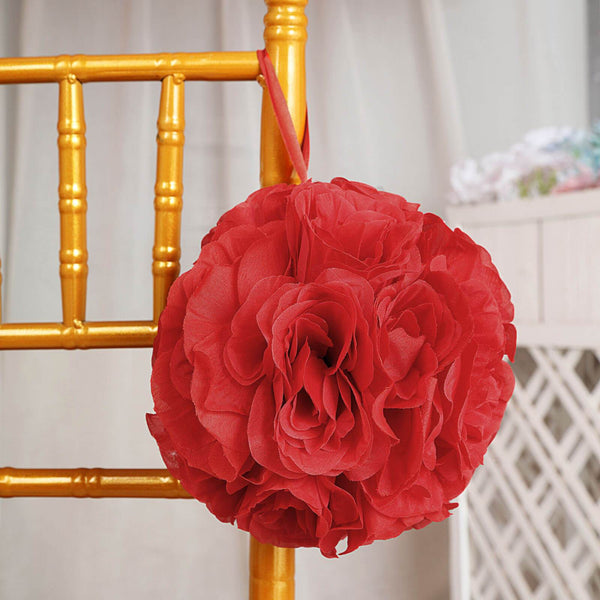 Flower Ball, Silk Rose Pomander Kissing Ball