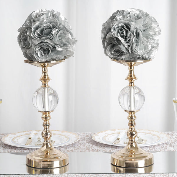 Flower Ball, Silk Rose Pomander Kissing Ball