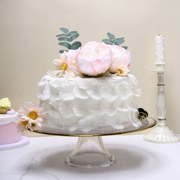 10 Pack | 3inch Silk Peony Flower Heads, Artificial Peonies For Flower Arrangement - Rose Gold