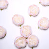10 Pack | 3inch Silk Peony Flower Heads, Artificial Peonies For Flower Arrangement - Rose Gold