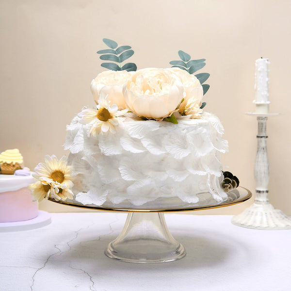 10 Pack | 3 inches Beige Silk Peony Flower Heads, Artificial Peonies For Flower Arrangement