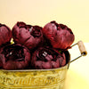 10 Pack | 3inches Silk Peony Flower Heads, Artificial Peonies For Flower Arrangement - Burgundy