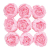 10 Pack | 3inch Silk Peony Flower Heads, Artificial Peonies For Flower Arrangement - Pink