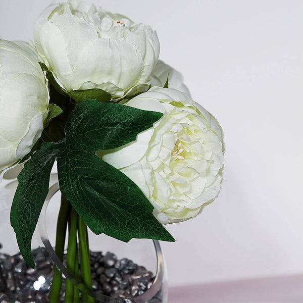 Artificial Silk Peonies, Peony Bouquet, Wedding Flower Bouquet