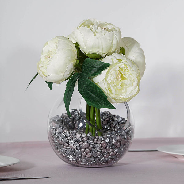 Artificial Silk Peonies, Peony Bouquet, Wedding Flower Bouquet