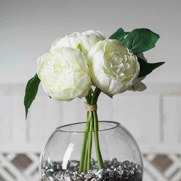 Artificial Silk Peonies, Peony Bouquet, Wedding Flower Bouquet