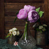 Artificial Silk Peonies, Peony Bouquet, Wedding Flower Bouquet