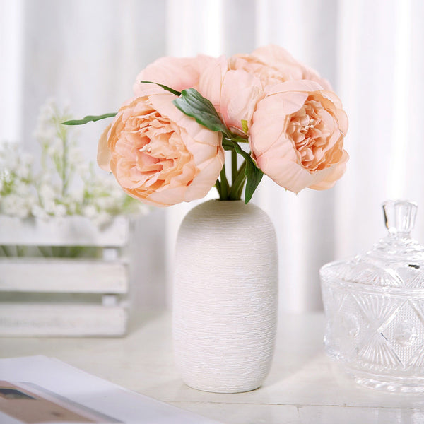 Artificial Silk Peonies, Peony Bouquet, Wedding Flower Bouquet