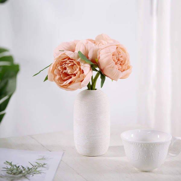 Artificial Silk Peonies, Peony Bouquet, Wedding Flower Bouquet