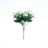 4 Bushes | 12inches White Peony Flower Bouquet, Artificial Flower Arrangements