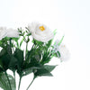 4 Bushes | 12inches White Peony Flower Bouquet, Artificial Flower Arrangements