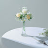 2 Pack | Ivory Silk Peony Bouquet, Assorted Artificial Flowers For Vases - 12 inches Tall