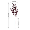 2 Branches | 42inch Burgundy Carnation Flower Spray, Silk Flower Bouquet